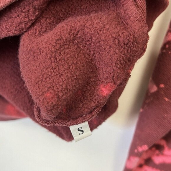 Palm Tree Crew Sweatshirt Tie Dye Unisex Size S Small Red - Picture 6 of 6